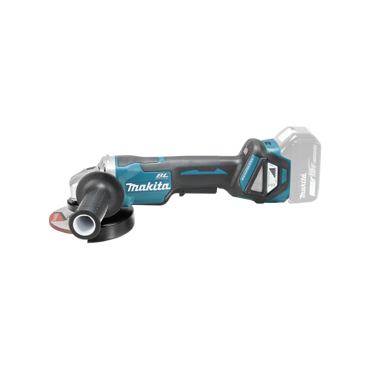 Makita DGA515Z Akku-Winkelschleifer, bürstenloser Motor, einstellbare Drehzahl 2