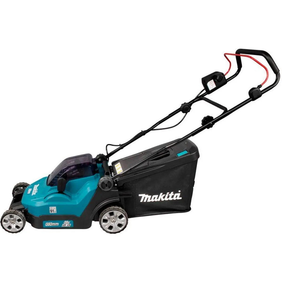 Makita DLM382PM2 Akkurasenmäher, 38 cm Schnittbreite, 2x 18V/4Ah Akkus 4
