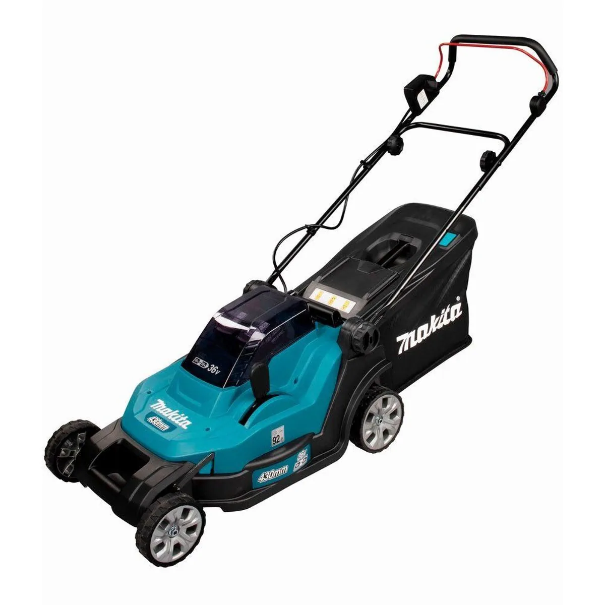 Makita DLM432PT2 Akkurasenmäher, 43 cm Schnittbreite, 2 x 18V/5Ah Akkus