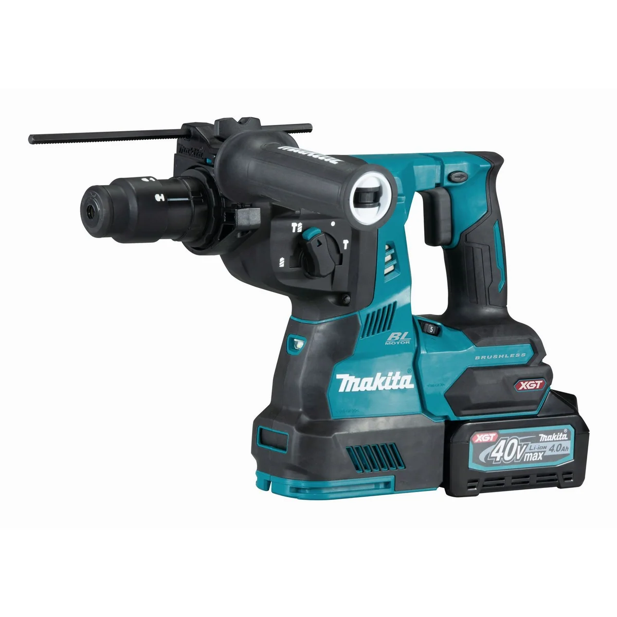 Makita Akku-Kombihammer XGT HR004GM201, 40 V, SDS-PLUS, 28 mm — leistungsstark, vibrationsarm, vielseitig einsetzbar