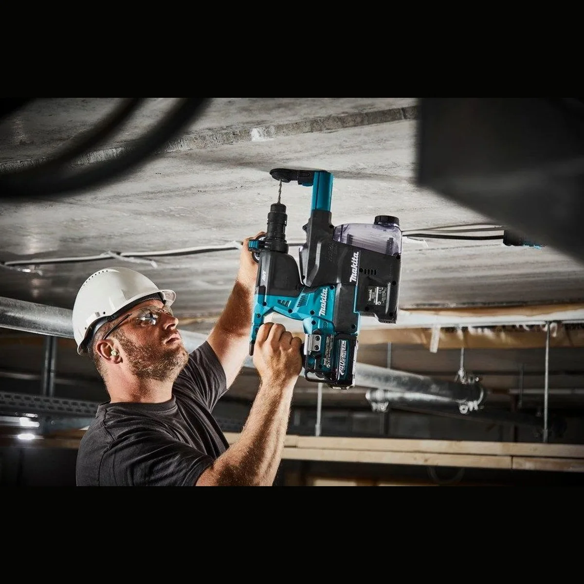 Makita Akku-Kombihammer XGT HR004GM201, 40 V, SDS-PLUS, 28 mm — leistungsstark, vibrationsarm, vielseitig einsetzbar 4