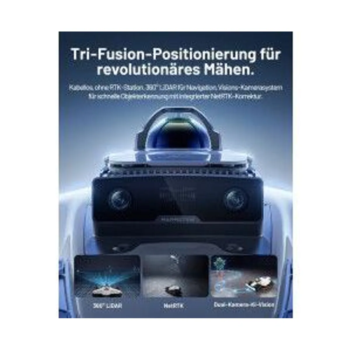 Mammotion LUBA 3 AWD 3000, Allradantrieb, hohe Leistungsfähigkeit, robuste Bauweise 2