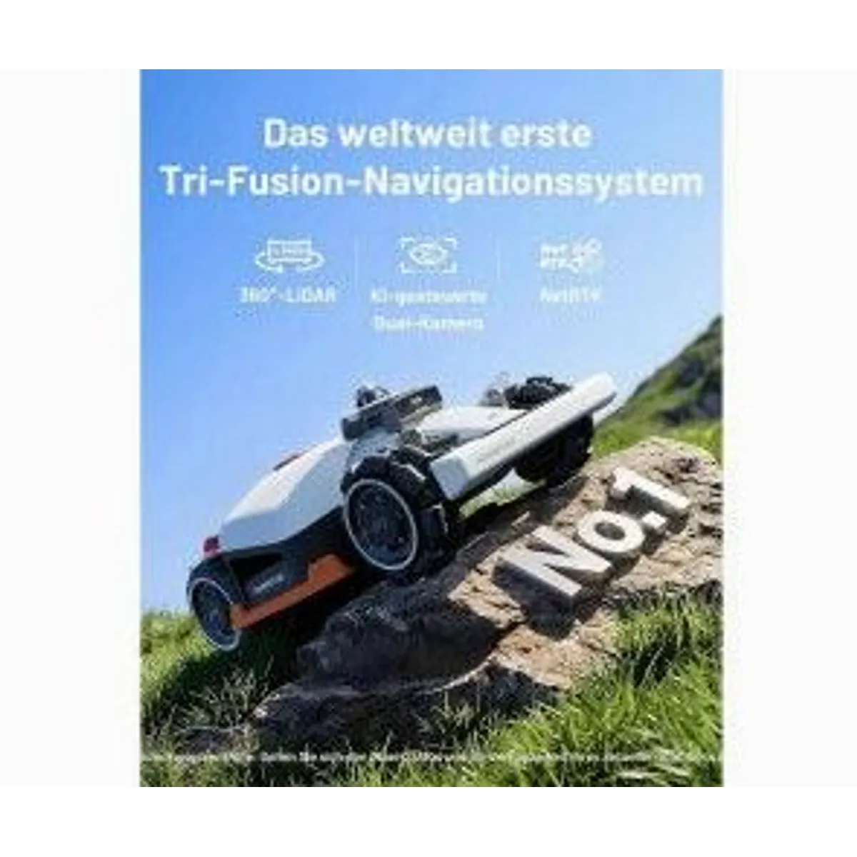 Mammotion LUBA 3 AWD 3000, Allradantrieb, hohe Leistungsfähigkeit, robuste Bauweise 3