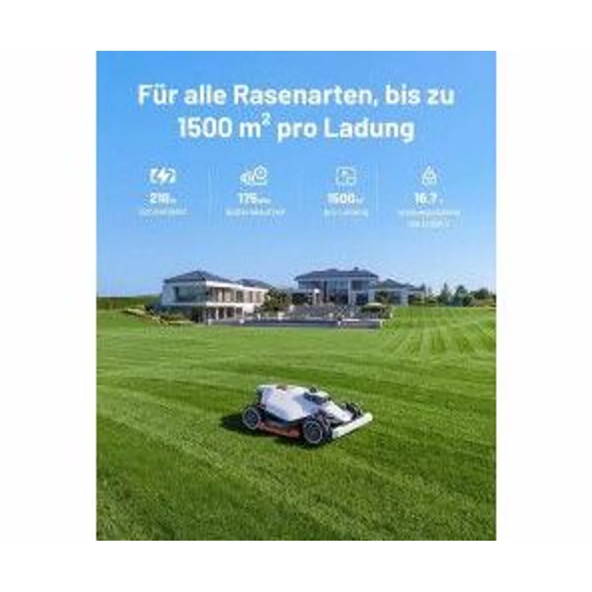 Mammotion LUBA 3 AWD 3000, Allradantrieb, hohe Leistungsfähigkeit, robuste Bauweise 5