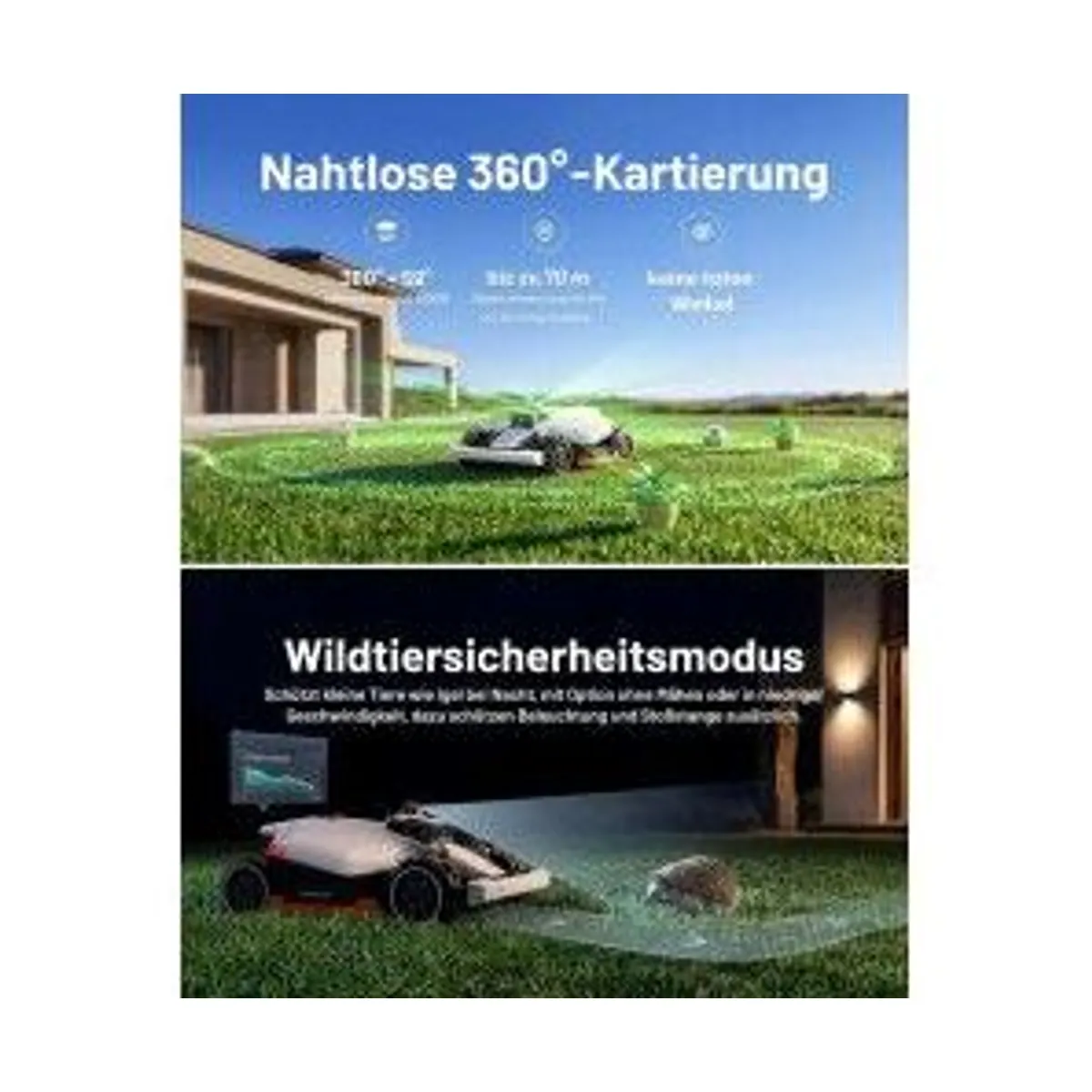 Mammotion Luba mini AWD 1500, LiDAR-Technologie, NetRTK & KI-gestützte Vision 3