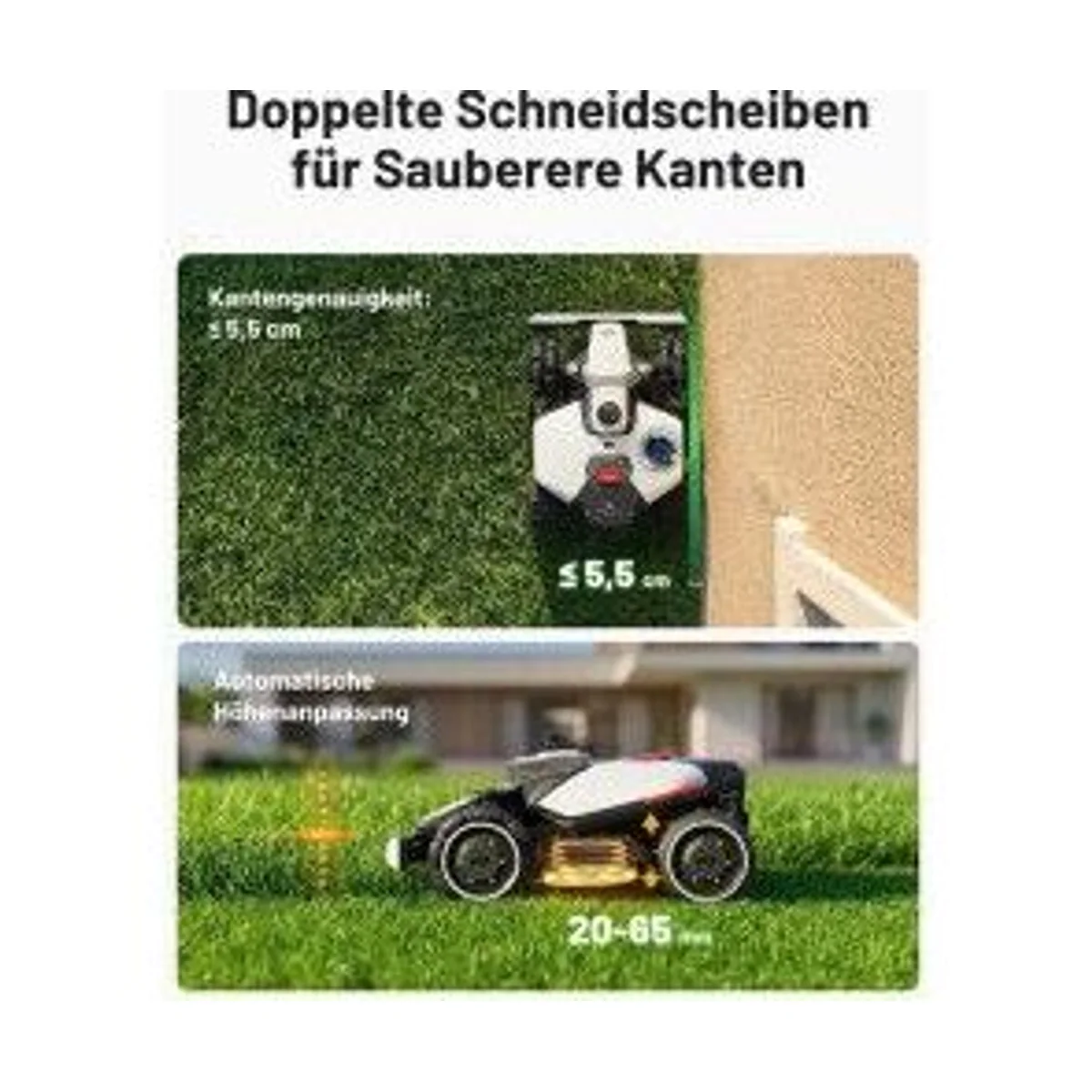 Mammotion LUBA mini 2 AWD 1500, Allradantrieb, kompakte Bauweise, hohe Wendigkeit 5