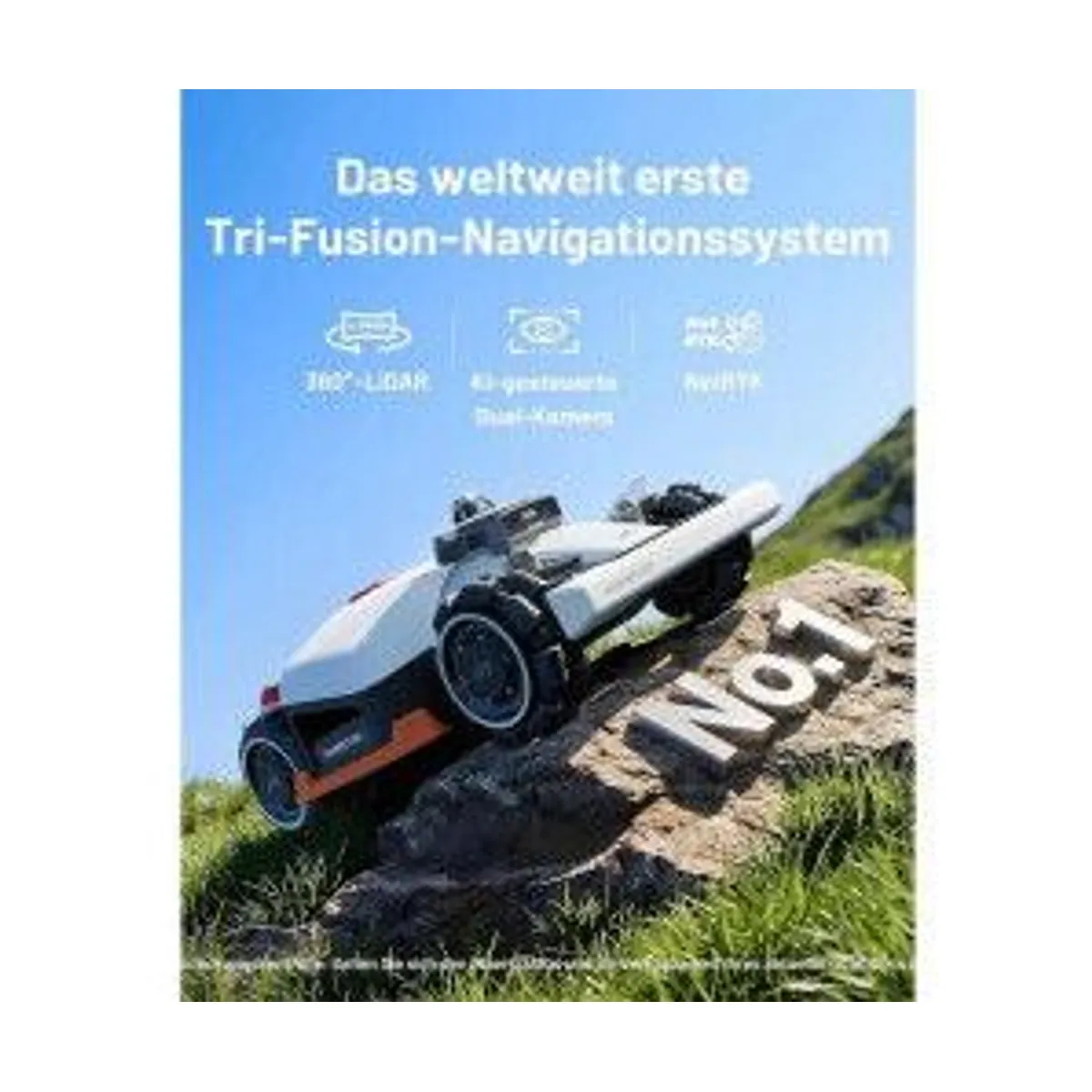 Mammotion LUBA 3 AWD 3000, Allradantrieb, integrierte Garage, leistungsstark 3