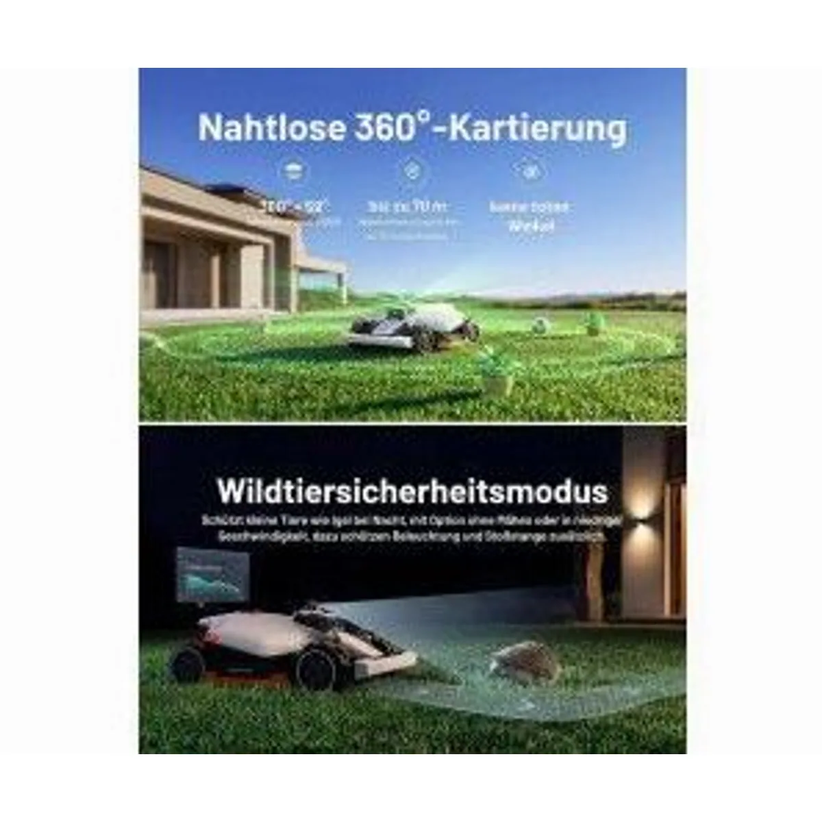 Mammotion LUBA 3 AWD 3000, Allradantrieb, integrierte Garage, leistungsstark 4