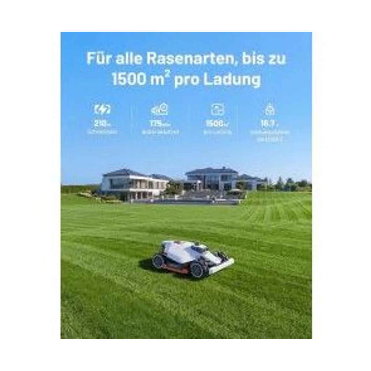 Mammotion LUBA 3 AWD 3000, Allradantrieb, integrierte Garage, leistungsstark 5