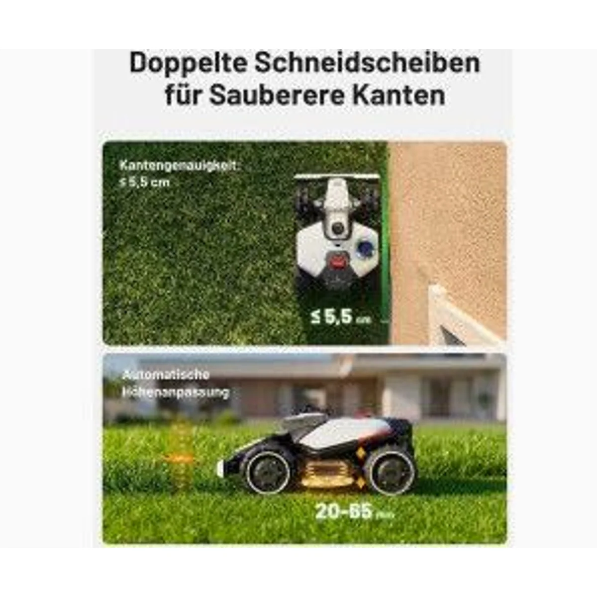 Mammotion LUBA mini 2 AWD 1500, Allradantrieb, kompakte Bauweise, inklusive Garage und Waschständer 5