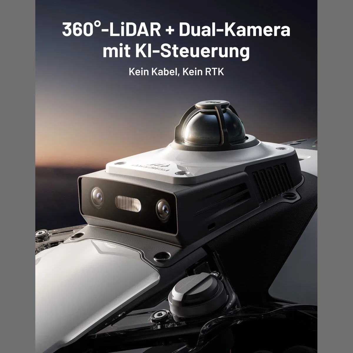 Mammotion LUBA Mini 2 AWD Mähroboter, 360° LiDAR, KI-Vision, bis 1500 m² 4