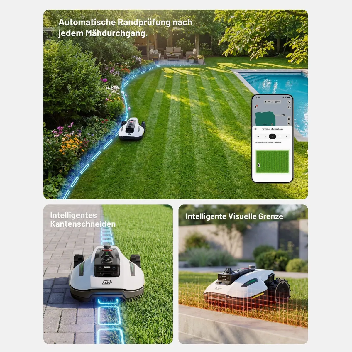 Mammotion YUKA Mini 2 Rasenmähroboter, 360° LiDAR, KI Vision-Navigation, bis 1000 m² 4
