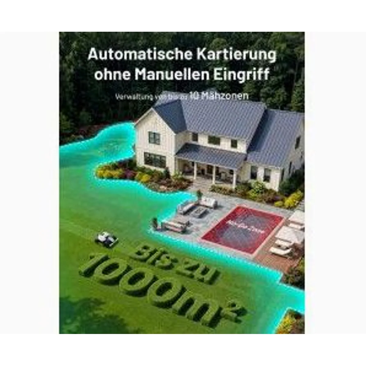 Mammotion LUBA mini 2 AWD 1000, Allradantrieb, kompakt, leistungsstark 3