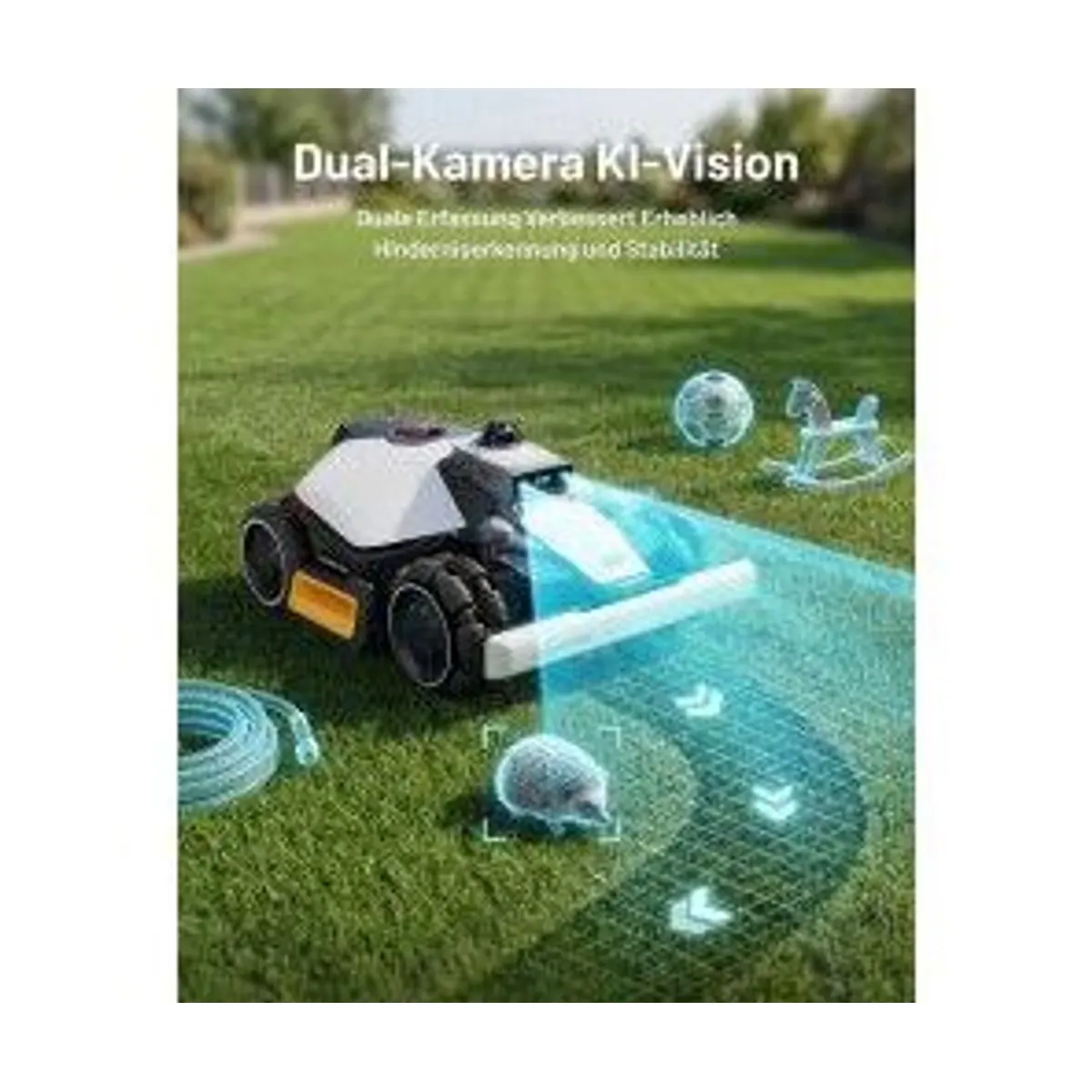 Mammotion LUBA mini 2 AWD 1500, Allradantrieb, hohe Wendigkeit, kompakte Bauweise 4