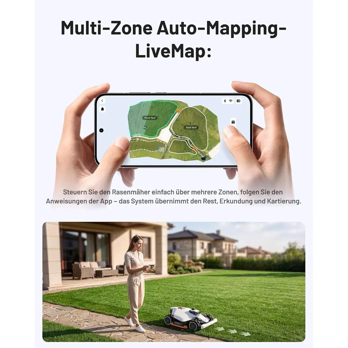 Mammotion LUBA 3 AWD Mähroboter, 360° LiDAR, Allradantrieb, App-Steuerung 3