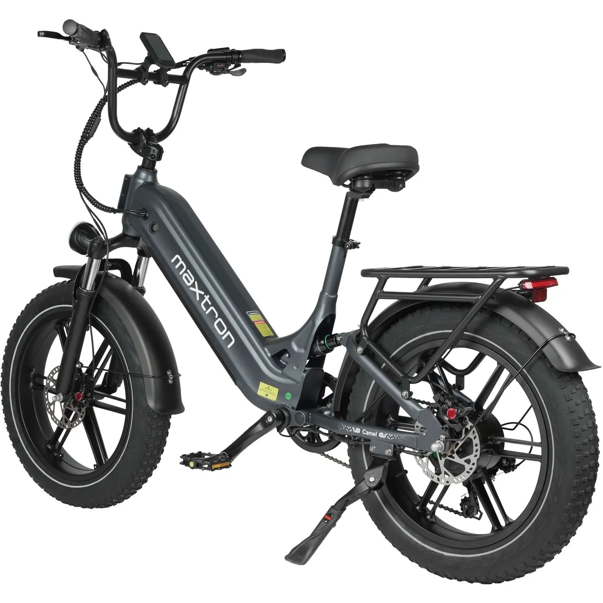 Maxtron Camel E-Bike, 250W Heckmotor, 7-Gang Shimano — 48V Akku, 20-Zoll-Fettreifen, hydraulische Scheibenbremsen 3