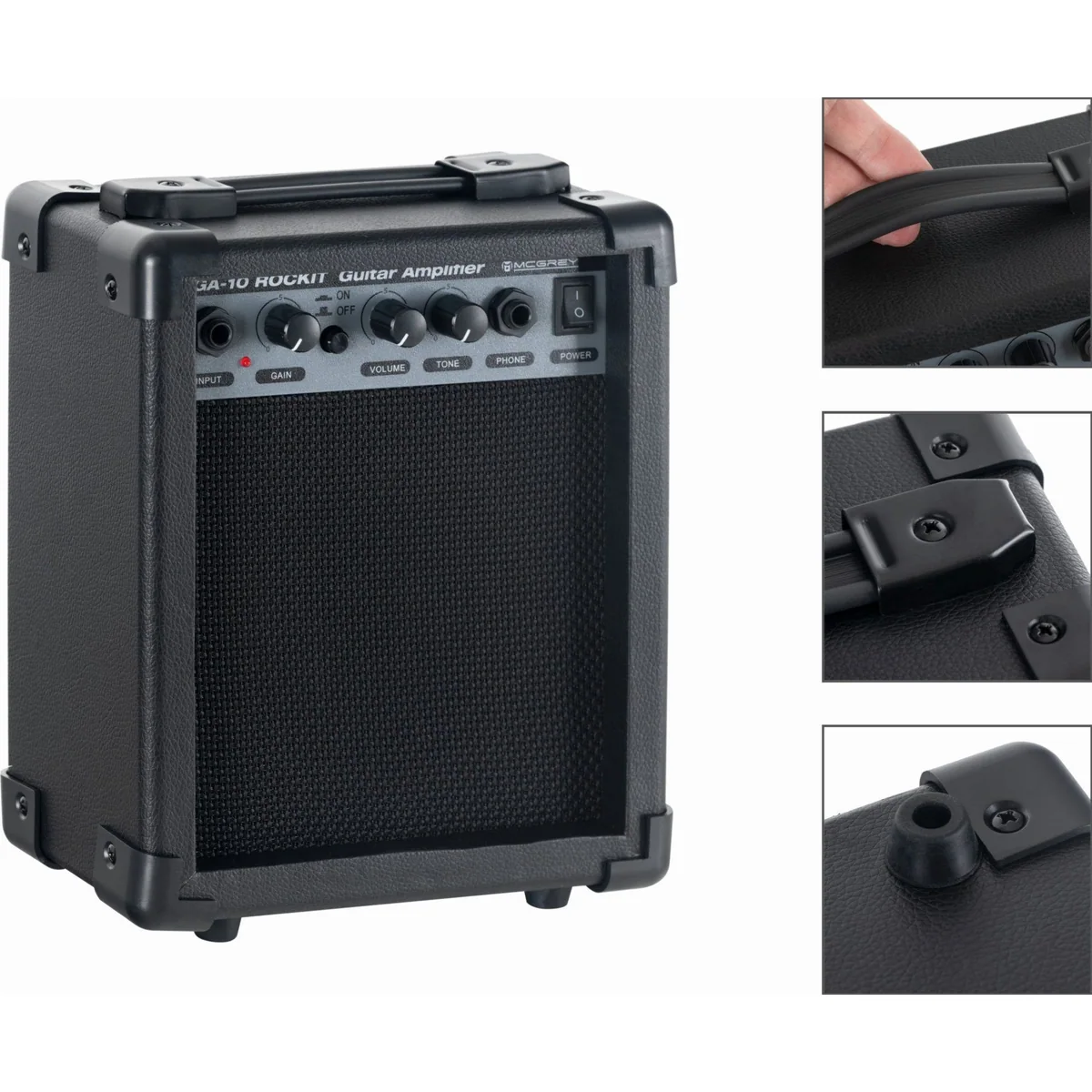 McGrey Rockit E-Gitarre ST-Style, 8-teiliges Komplettset mit Verstärker — ideal für Einsteiger 4