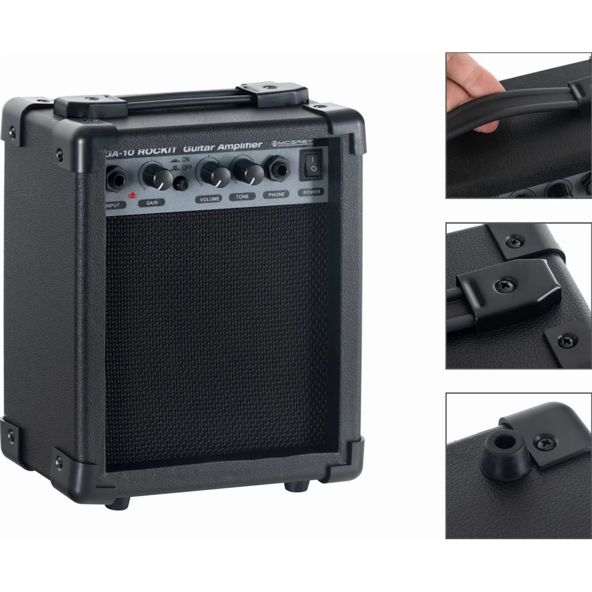 McGrey Rockit E-Gitarre, Double Cut Komplettset mit Verstärker und Zubehör 4