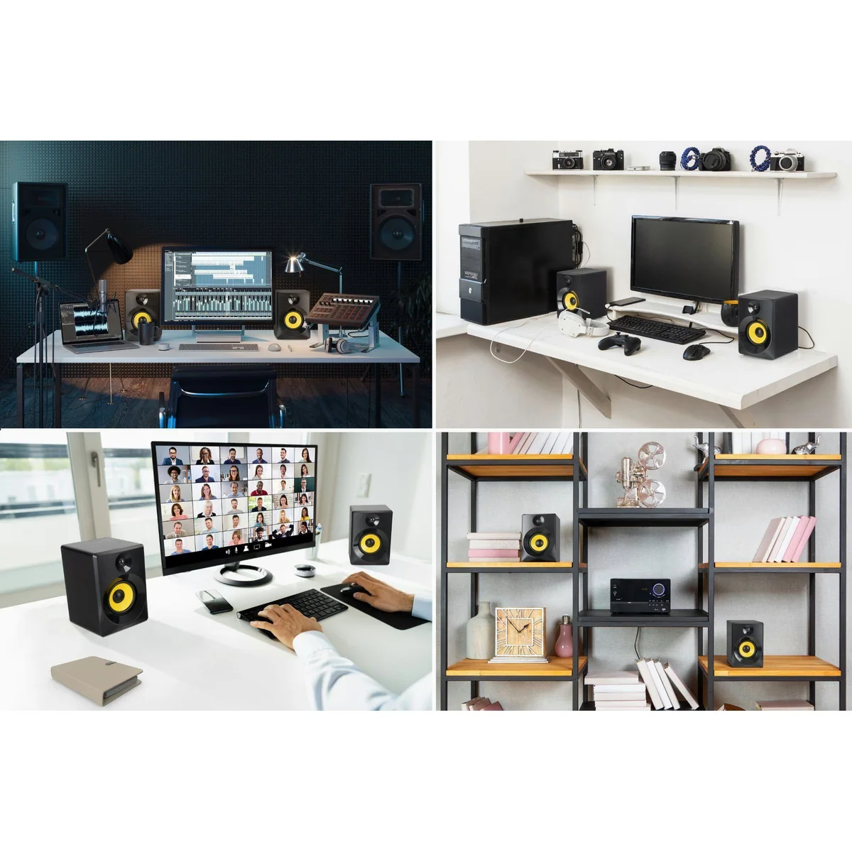 McGrey MM-440BT Multimedia Studio Monitor Paar, 40 W Leistung, Bluetooth 5.1, flexible Klangregelung 2