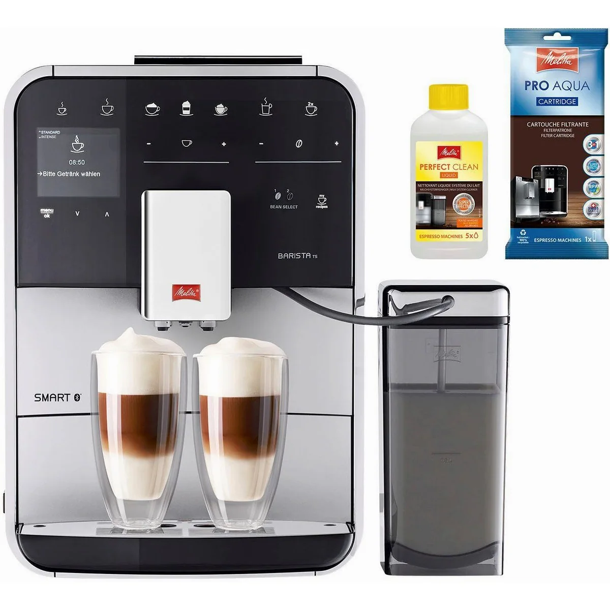 Melitta Kaffeevollautomat Barista TS Smart F850-101, 21 Kaffeerezepte & 8 Benutzerprofile