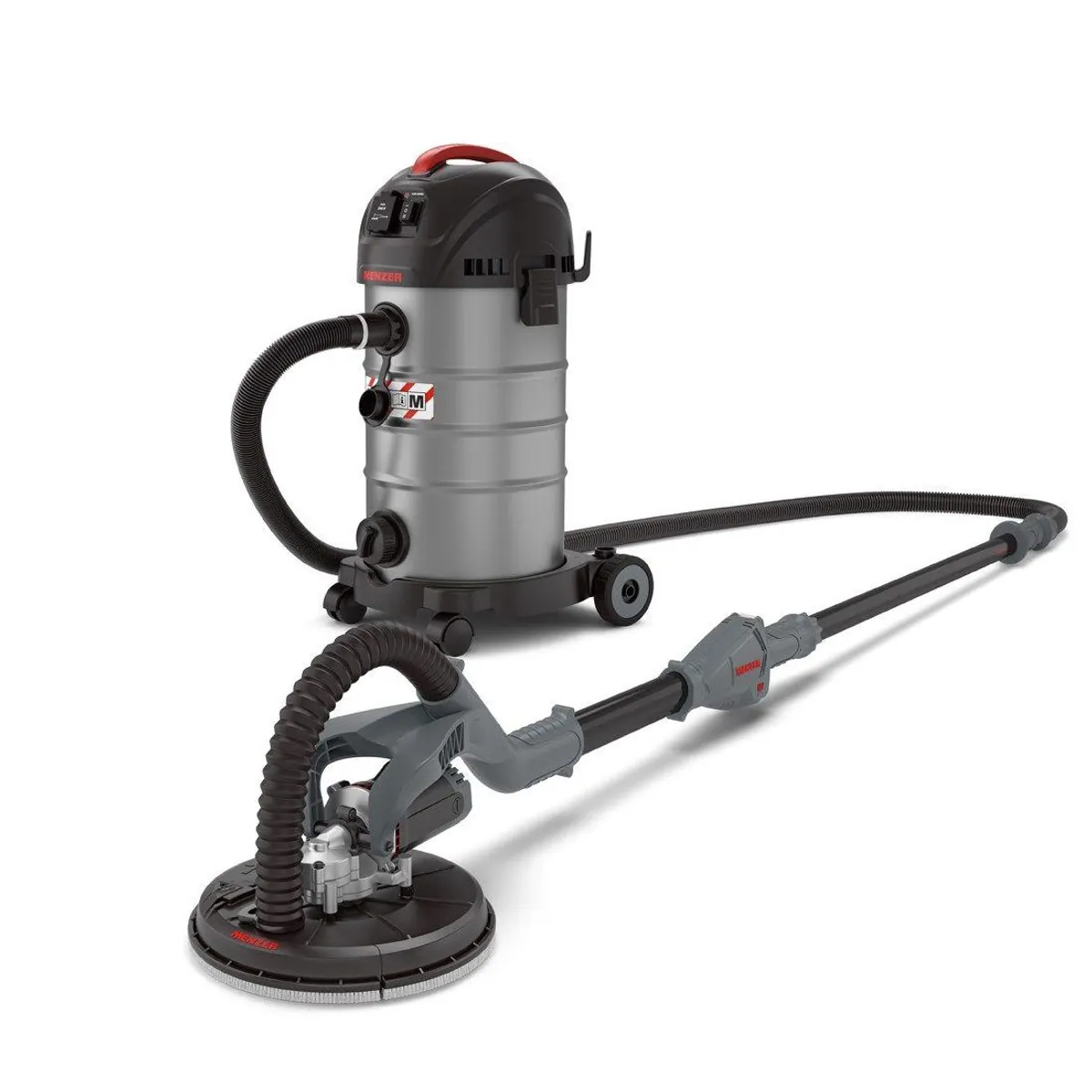 MENZER LHS 225 VARIO + VCM 330, leistungsstarker Langhalsschleifer mit Sicherheitssauger