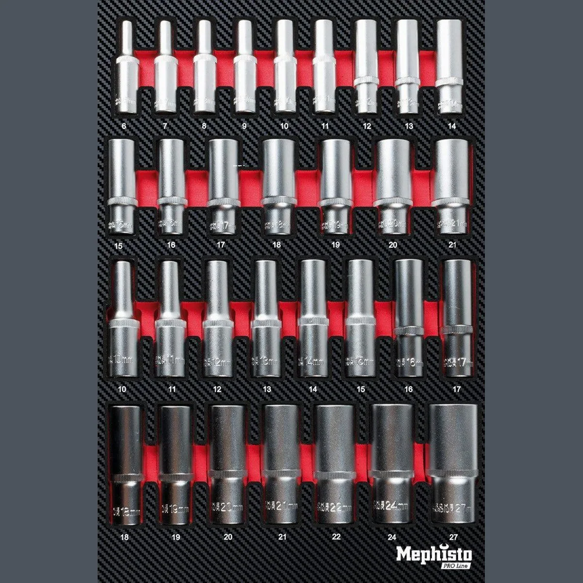 Mephisto-Tools Werkzeugwagen ProLine, 9 Schubladen, Chrom Vanadium Stahl — kompakt, sicher, mobil 3