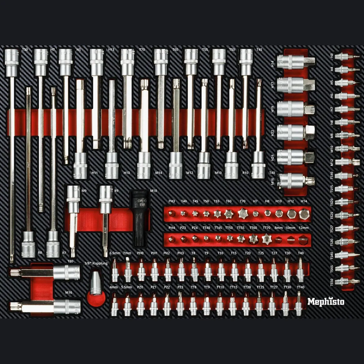 Mephisto-Tools Werkzeugwagen, 8 Schubladen, abschließbar, bis 35 kg belastbar 3