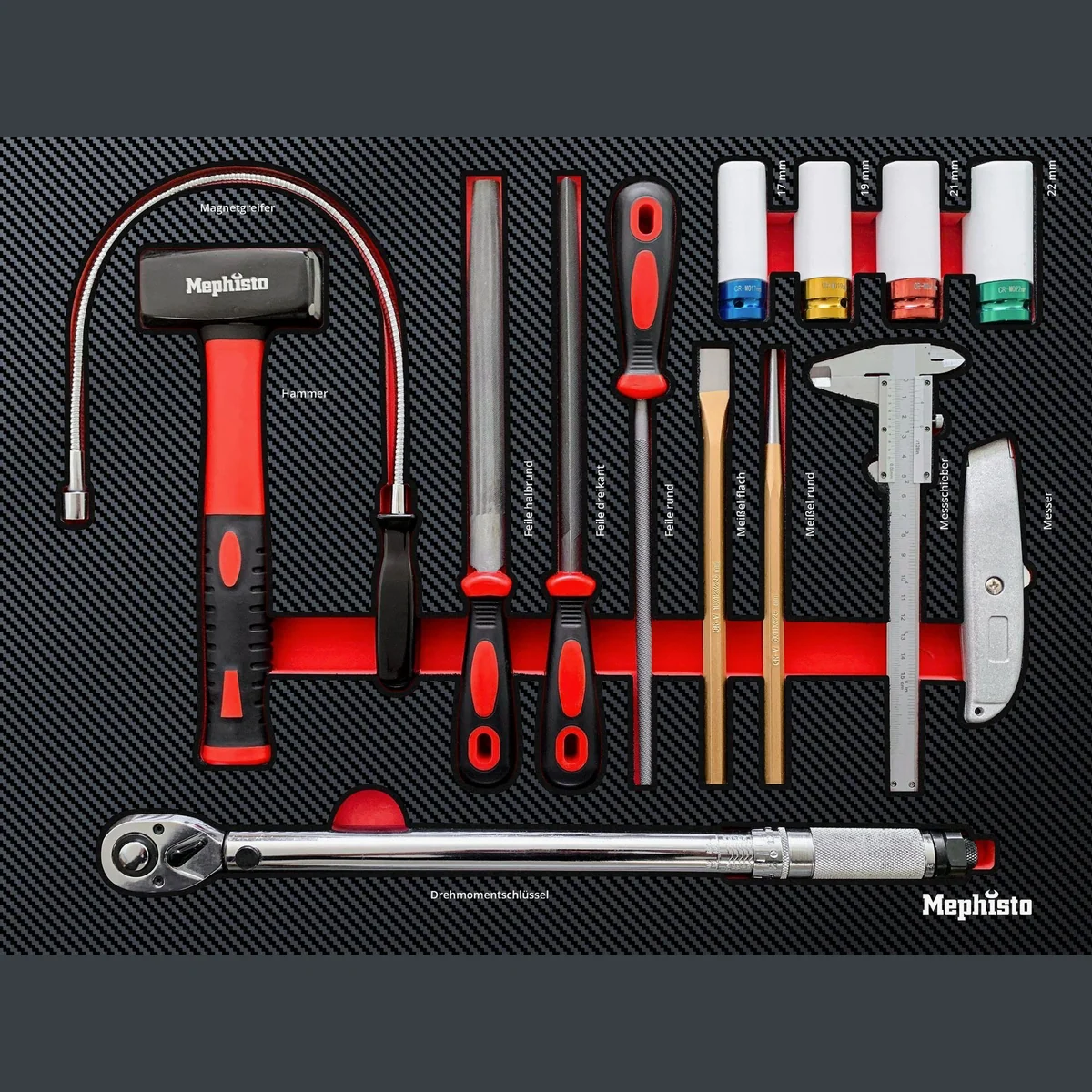 Mephisto-Tools Werkzeugwagen XXL, 8 Schubladen, abschließbar, 35 kg belastbar 5