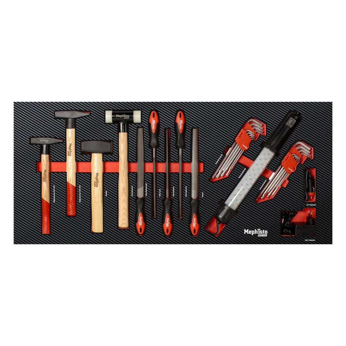 Mephisto-Tools Pro Line Big Black Werkzeugwagen, robuste Bauweise, 463-teiliges Werkzeugset, abschließbar 4