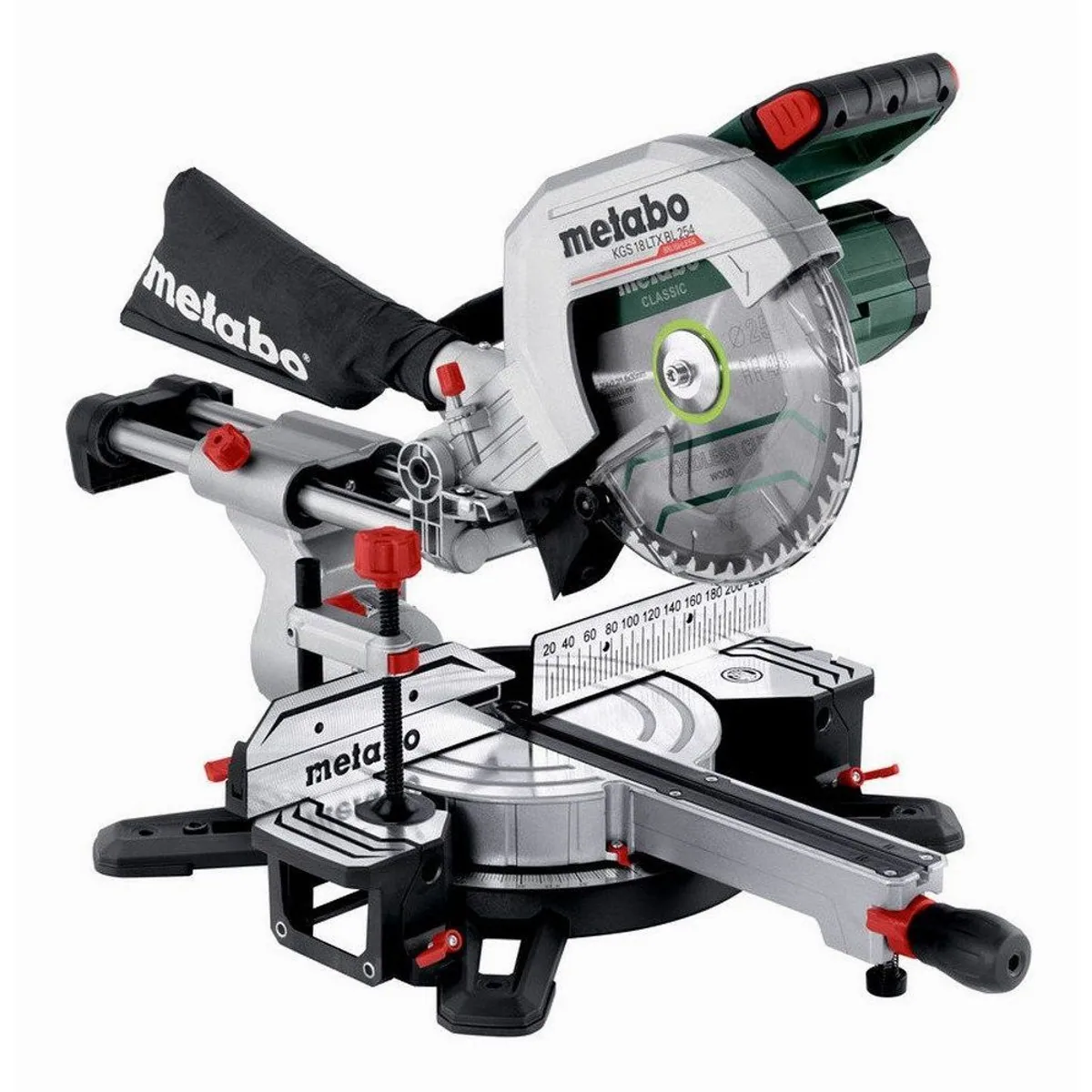 Metabo KGS 18 LTX BL 254 Akku-Kapp-Gehrungssäge, präzise Schnitte, kompakte Bauweise