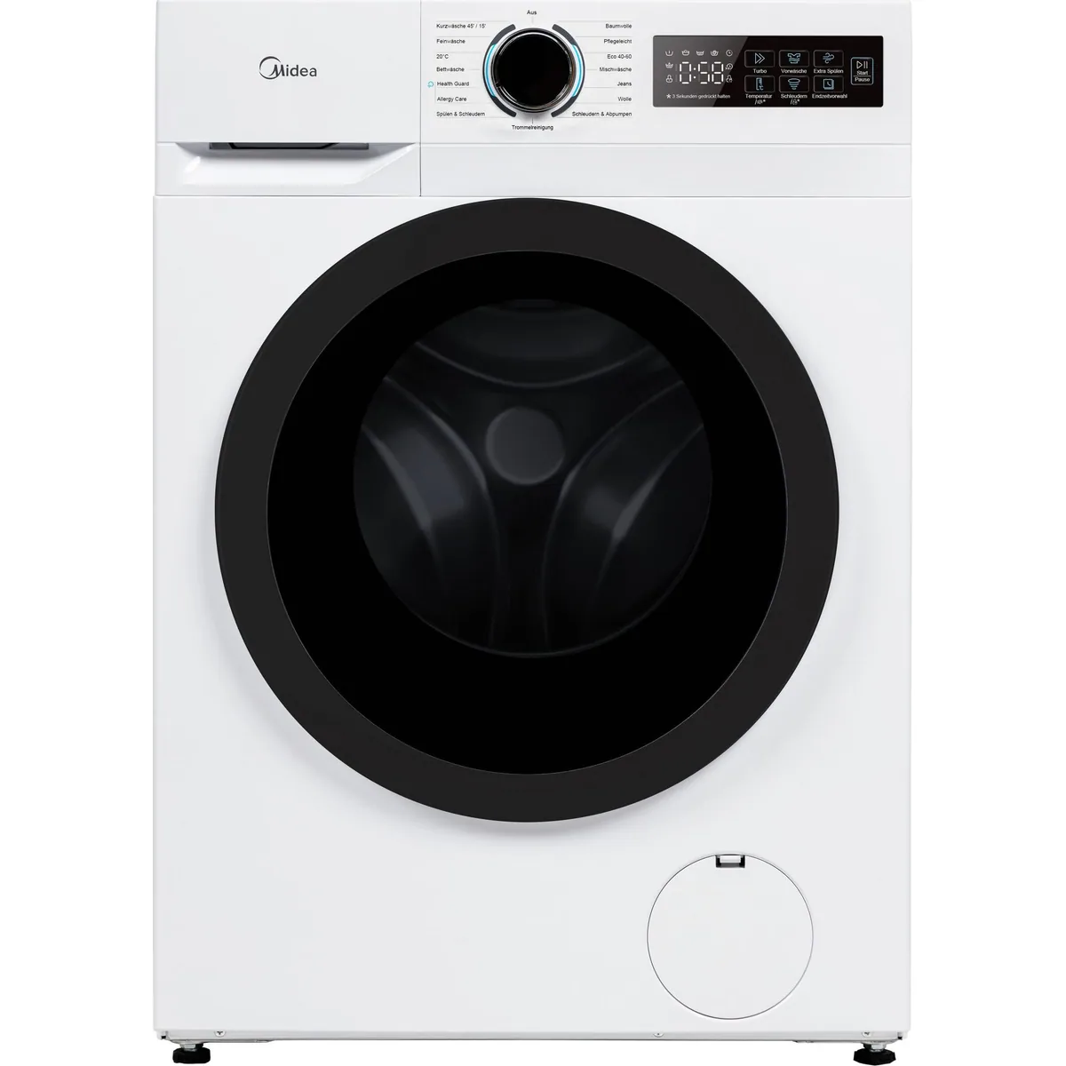 Midea MF11EW90BA10 Waschmaschine, 9 kg Kapazität, 1400 U/min Schleuderdrehzahl