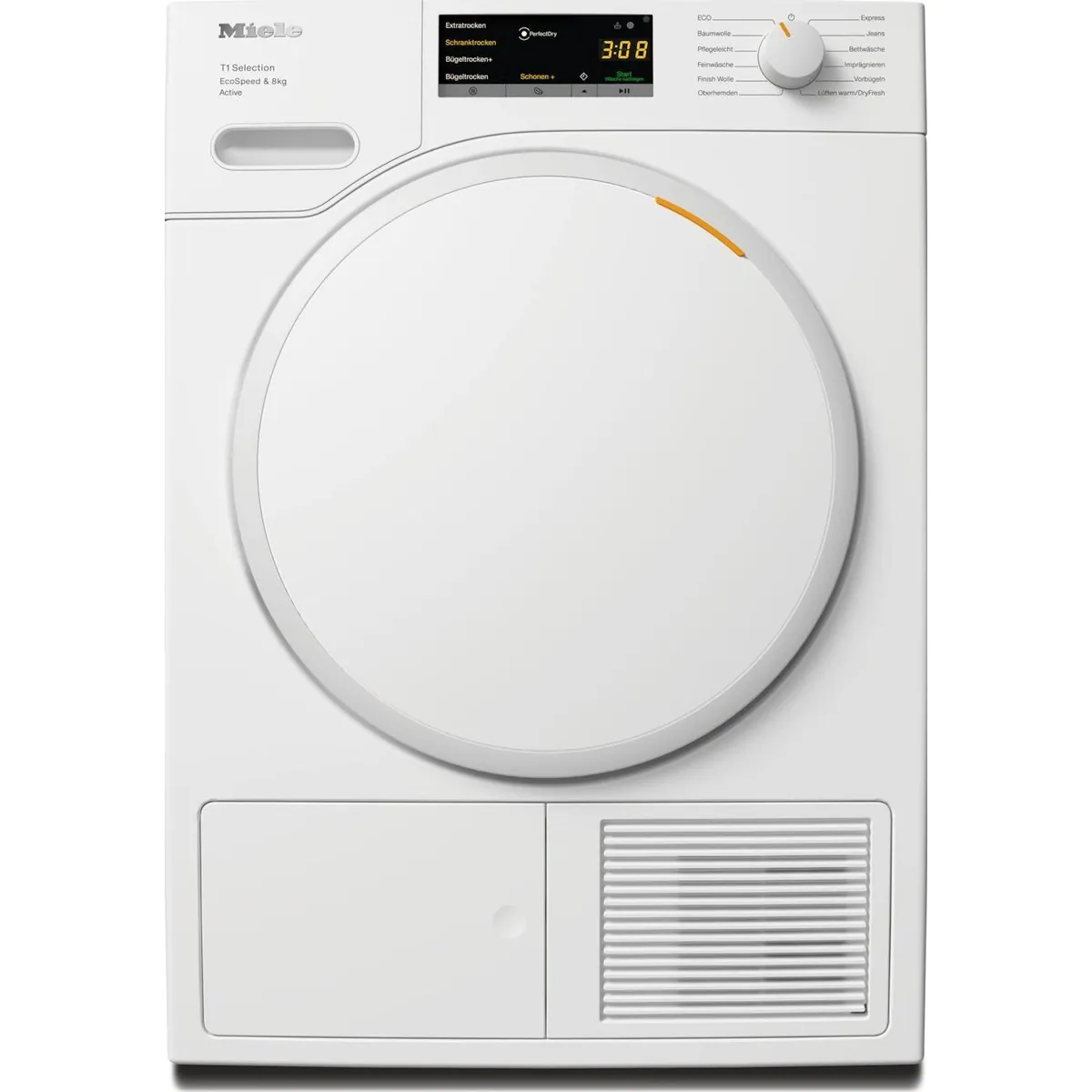 Miele TSA523WP Wärmepumpentrockner, 8 kg Kapazität, langlebige Qualität — 25 Jahre Motorgarantie