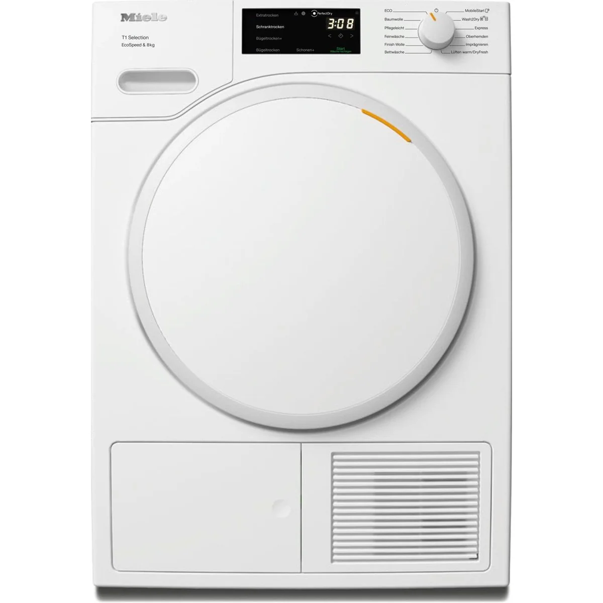 Miele TSB643WP Wärmepumpentrockner, 8 kg Fassungsvermögen, langlebige Qualität