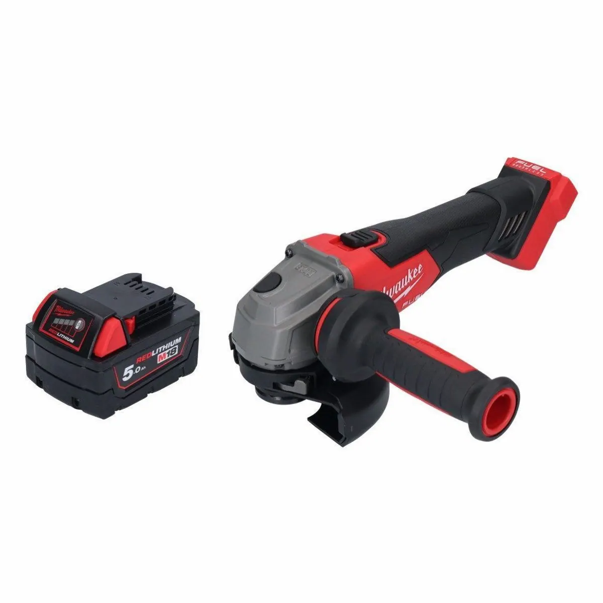 Milwaukee M18 FSAG125X Akku-Winkelschleifer, kompakt und leistungsstark — inkl. 5,0 Ah Akku 2