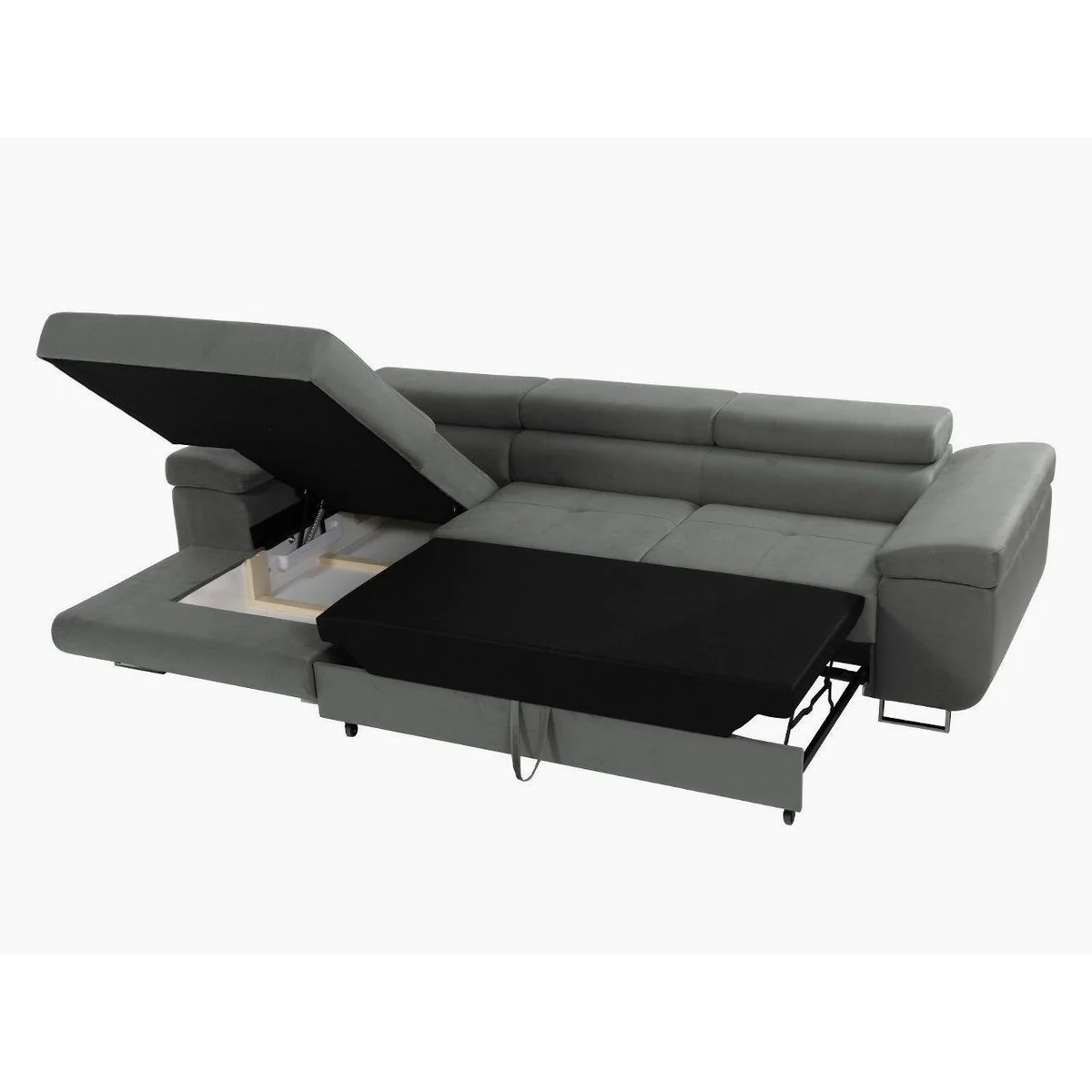 MIRJAN24 Ecksofa Torezio Mini Cord, mit Bettkasten und Schlaffunktion, 280 cm 4