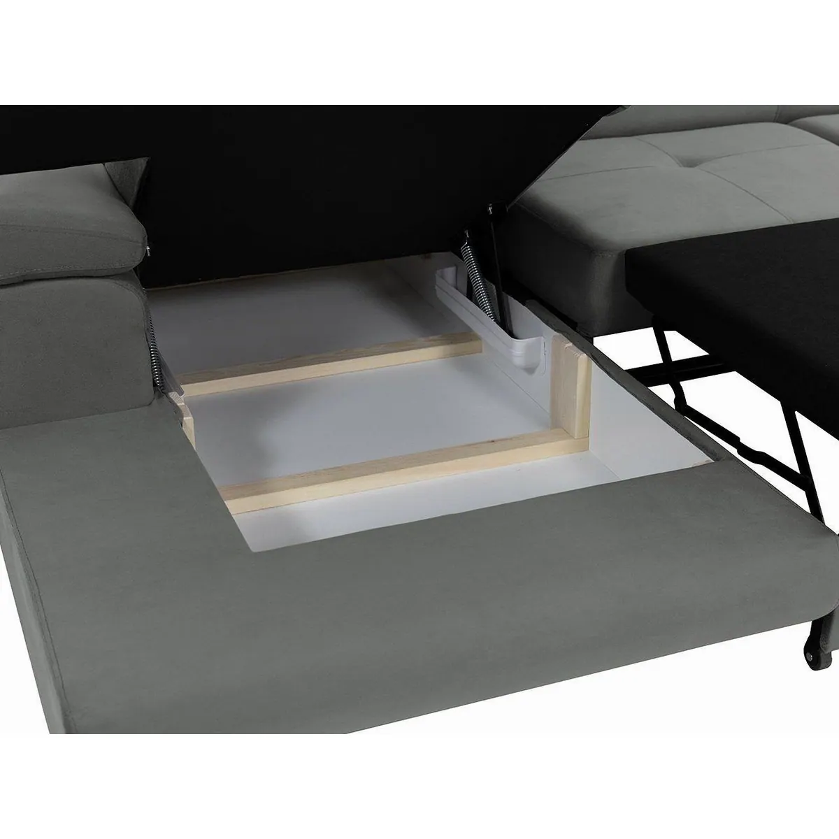 MIRJAN24 Ecksofa Torezio Mini Cord, mit Bettkasten und Schlaffunktion, 280 cm 5
