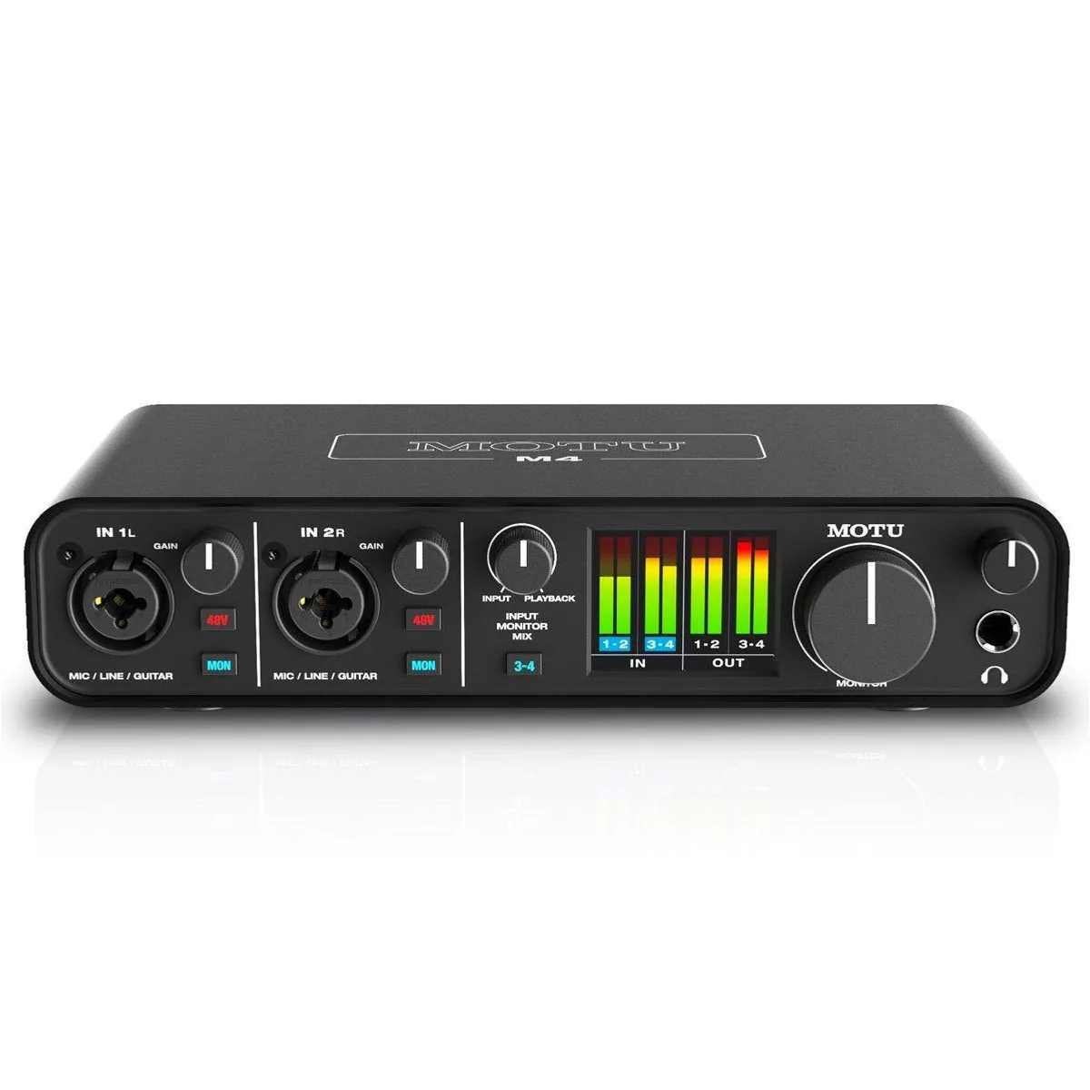 Motu-Audio M4 Audio Interface, hochqualitative Vorverstärker, extrem geringe Latenz 2
