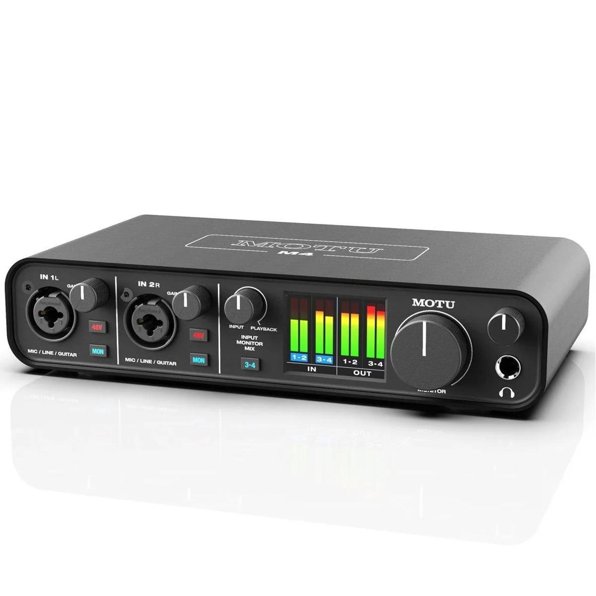 Motu-Audio M4 Audio Interface, erstklassige Audioqualität, extrem geringe Latenz, Loopback-Feature 2