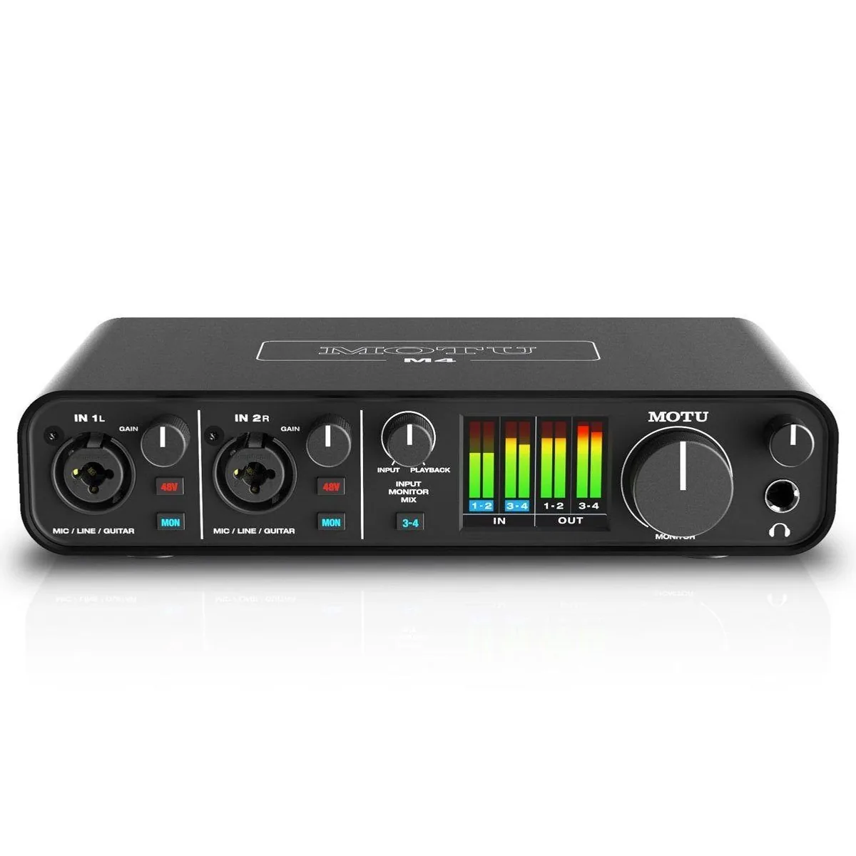 Motu-Audio M4 Audio Interface, erstklassige Audioqualität, extrem geringe Latenz, Loopback-Feature 3