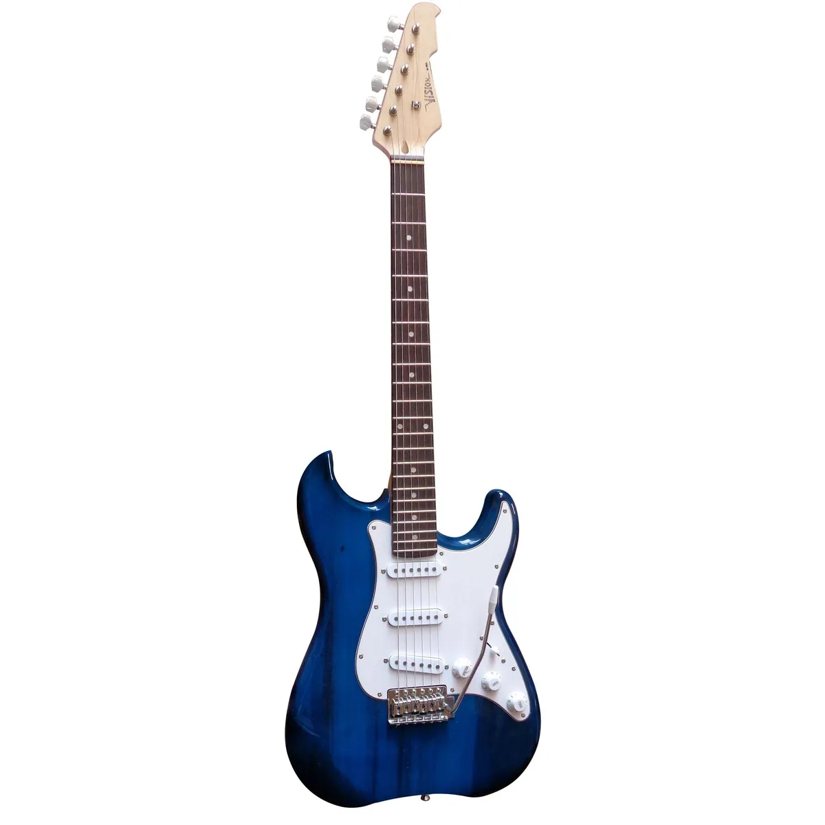 MSA E-Gitarre 3/4 Junior, hochglanzpolierter Holzkörper, 20 Watt Verstärker 2