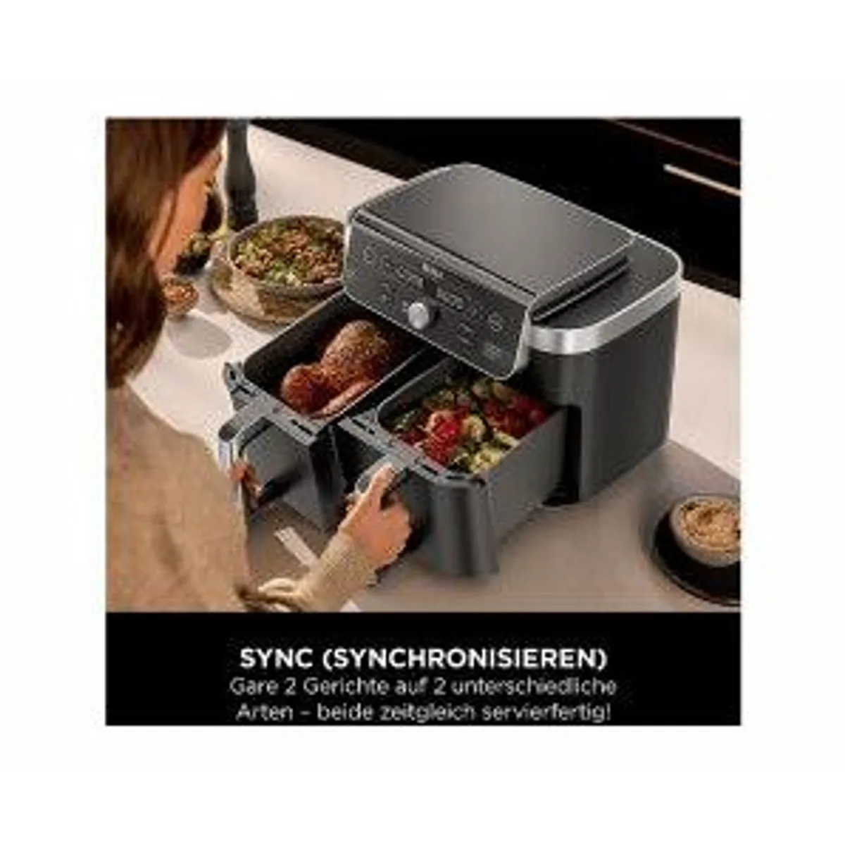 Ninja DZ950EU Heißluftfritteuse, vielseitig, energieeffizient, benutzerfreundlich 3