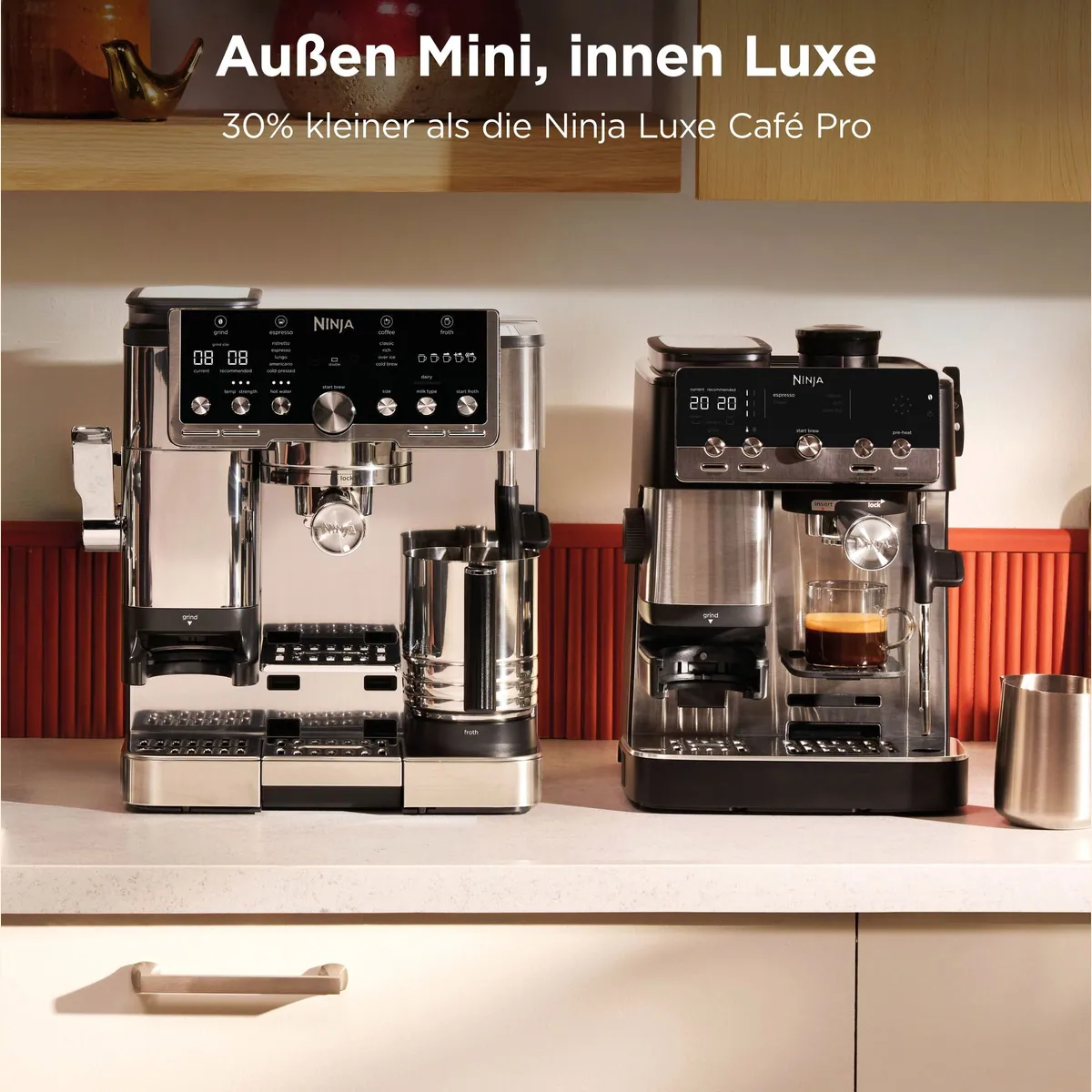 NINJA Luxe Café MINI Kaffeemaschine mit Mahlwerk, kompakt, vielseitig, benutzerfreundlich 3