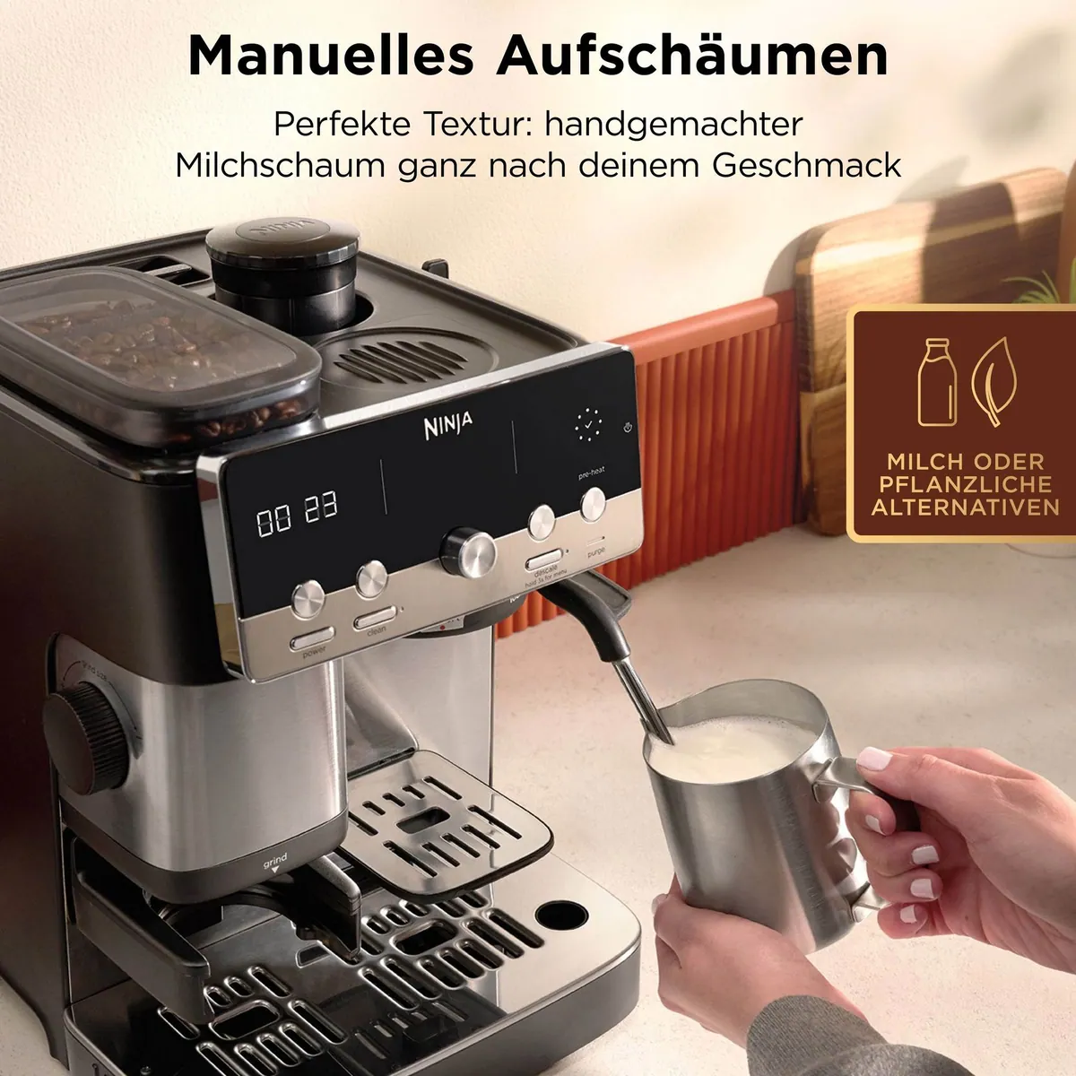 NINJA Luxe Café MINI Kaffeemaschine mit Mahlwerk, kompakt, vielseitig, benutzerfreundlich 4
