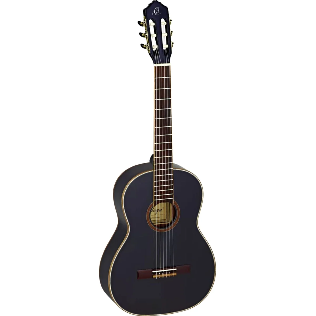 ORTEGA Guitars R221BK Konzertgitarre, 4/4 Größe, Fichtendecke, Mahagonikorpus