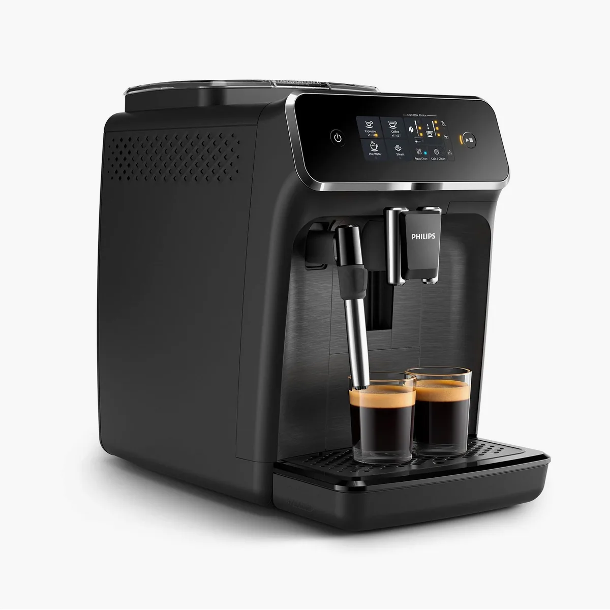 Philips EP2220/10 Kaffeevollautomat, 2 Kaffeespezialitäten, Panarello Milchschäumer, anpassbare Aromastärke