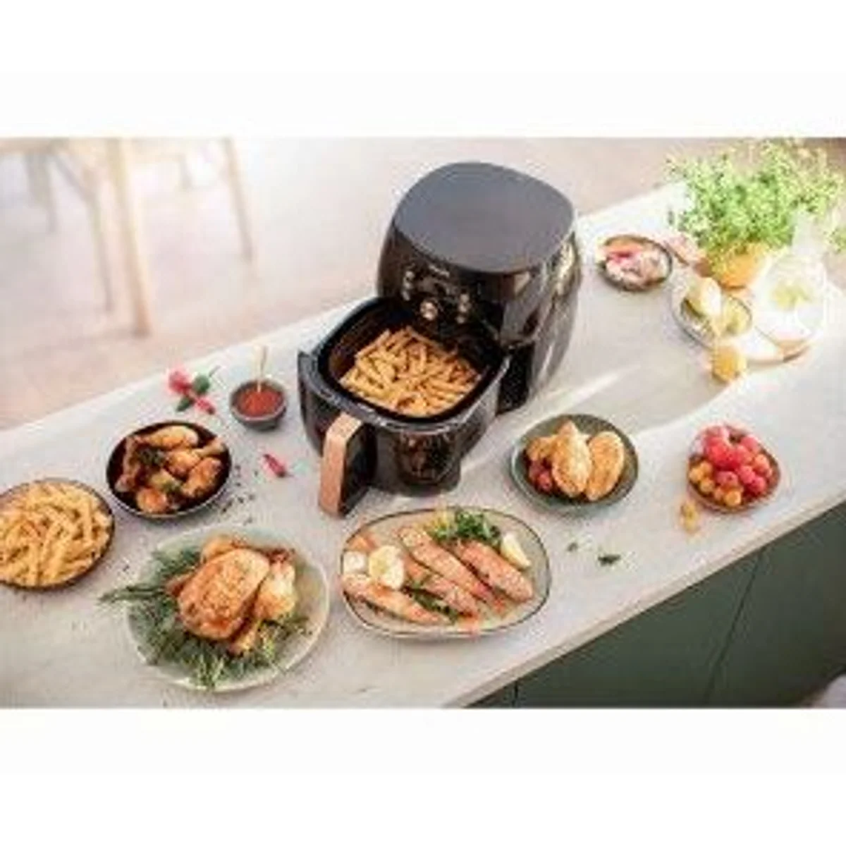 Philips HD9867/90 Airfryer, gesunde Frittiertechnologie, große Kapazität 3