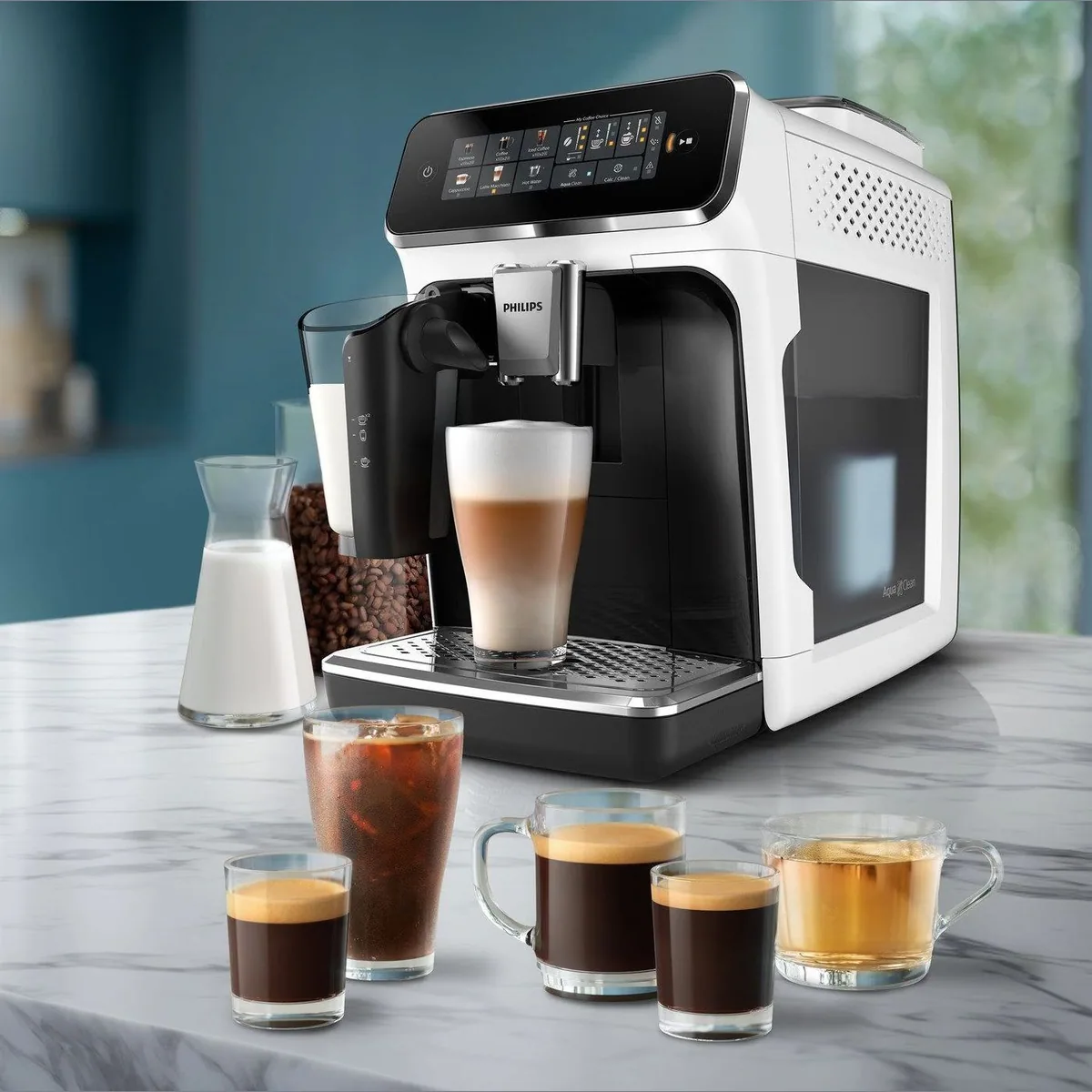 Philips Kaffeevollautomat EP3343/50, LatteGo Milchsystem, 6 Getränke, 15 Bar Druck 3