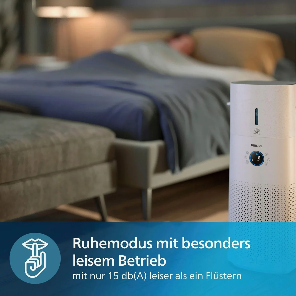 Philips Series 3000 2-in-1 Luftreiniger & Luftbefeuchter, für 131 m² große Räume, effiziente Luftreinigung und -befeuchtung 4