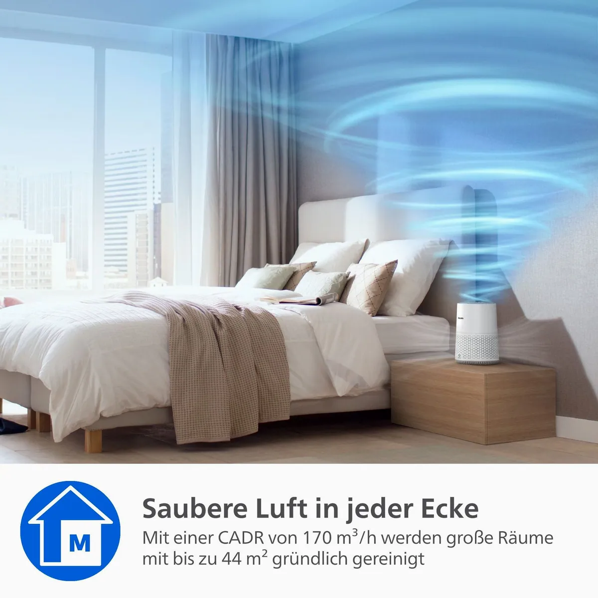 Philips AC0650/10 Luftreiniger, 600i Series, 170 m³/h, App-Steuerung, energieeffizient 3