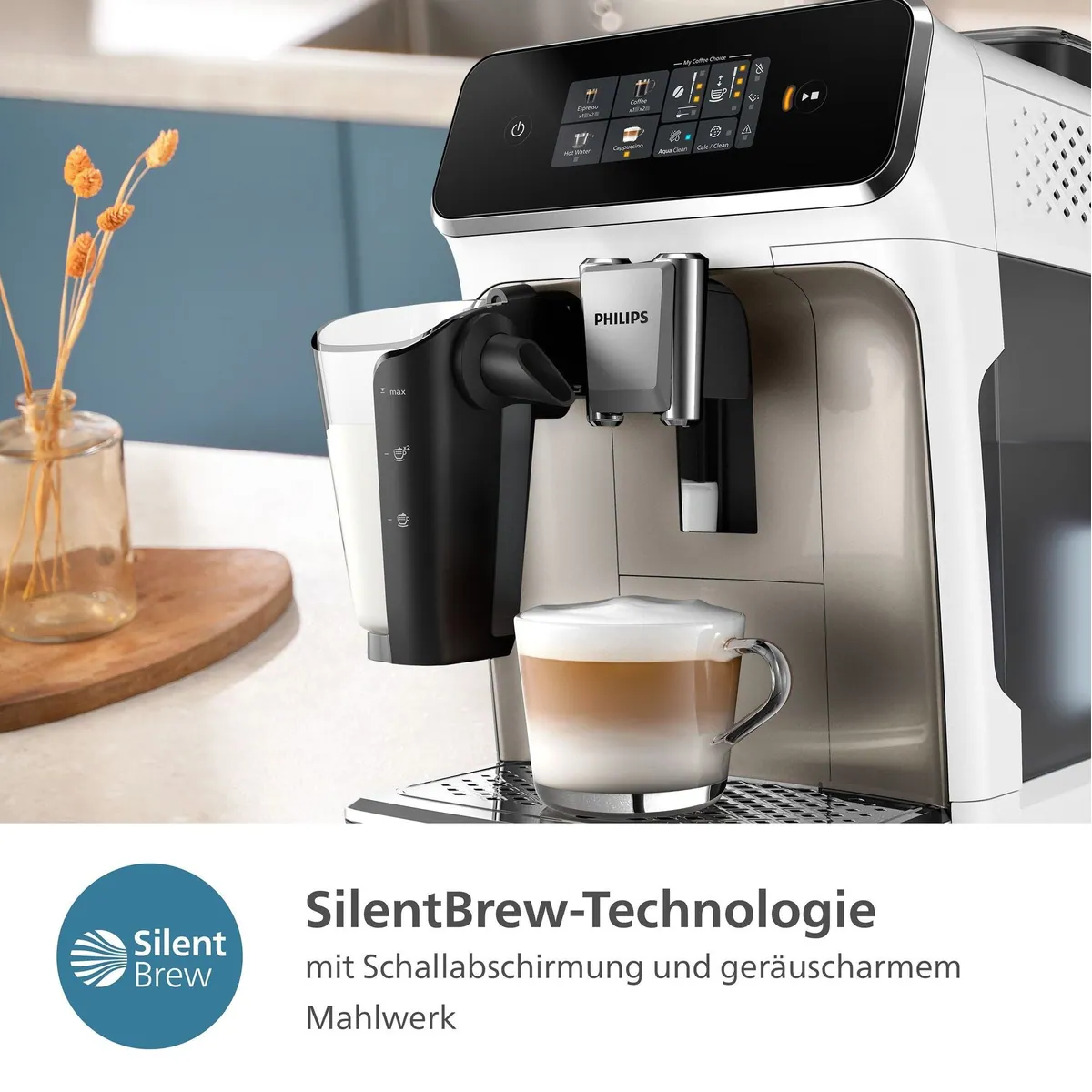 Philips Kaffeevollautomat EP2333/40, 4 Kaffeespezialitäten, modernes Touchdisplay 5